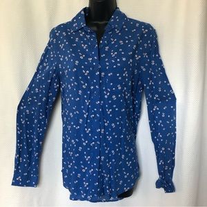 Beach Lunch Lounge button down shirt XS-S Blue